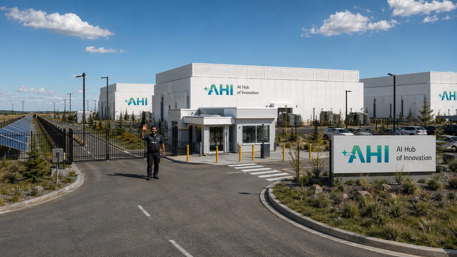 AHI campus arrival render